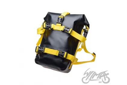 CRASH BAR BAG, BLACK+YELLOW