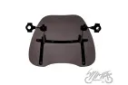 WINDSHIELD, CHROMED FITTING TINTED