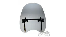 WINDSHIELD, CHROMED FITTING SMOKED