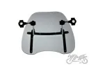 WINDSHIELD, CHROMED FITTING SMOKED