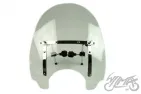 WINDSHIELD, CHROMED FITTING, LARGE REINF.