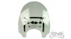 WINDSHIELD, CHROMED FITTING, LARGE REINF.