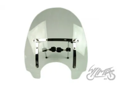 WINDSHIELD, CHROMED FITTING, LARGE REINF.