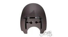 WINDSHIELD, CHROMED FITTING, LARGE TINTED