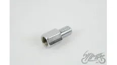 VEIDRODŽIO ADAPTERIS, DEŠININIO SRIEGIO PERĖJIMAS Į KAIRINĮ SRIEGĮ M10 CHROME