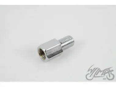 VEIDRODŽIO ADAPTERIS, DEŠININIO SRIEGIO PERĖJIMAS Į KAIRINĮ SRIEGĮ M10 CHROME