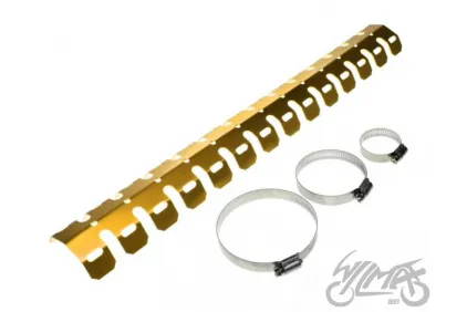 PROTECTOR, EXHAUST PIPE HEAT SHIELD UNIVERSAL GOLD