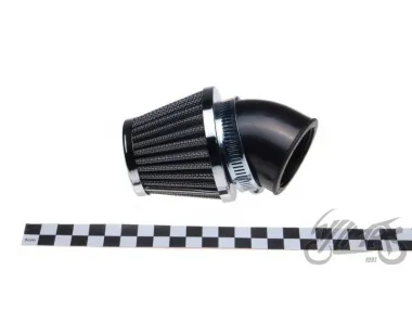 AIR FILTER 42 mm CONE-SHAPED 45' CHROME
