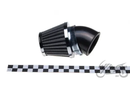 AIR FILTER 48 mm CONE-SHAPED 45' CHROME