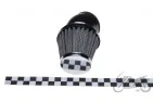 AIR FILTER 48 mm CONE-SHAPED 45' CHROME