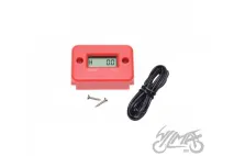 HOUR METER, UNIVERSAL RED