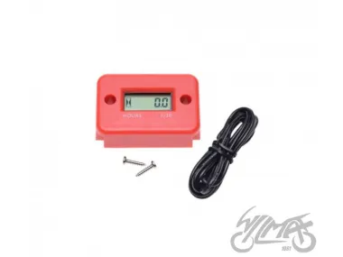 HOUR METER, UNIVERSAL RED