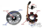 STATOR 6 COILS 6 WIRES WITH FLYWHEEL
