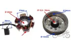 STATOR 6 COILS 4 WIRES WITH FLYWHEEL