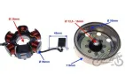 STATOR 6 COILS 4 WIRES WITH FLYWHEEL