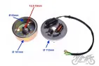 STATOR ASSY W/MAGNETO FLYWHEEL 2 COILS 4 WIRES FOR MBK 51