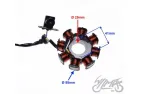 STATOR ASSY 8 POLES FOR PEUGEOT SPEEDFIGHT VIVACITY ELYSEO