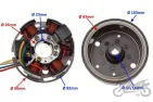 STATOR 6 COILS 6 WITH FLYWHEEL APRILIA