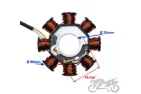 STATOR 8 COILS SYM MIO PEU 50 4T