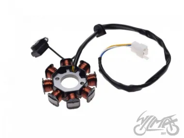 STATOR-GENERATOR 8 COILS FOR SYM PEUGEOT 50 4T