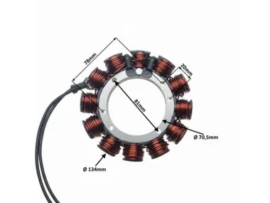 Apvija, apvijos generatoriaus tinka Harley-Davidson motociklams 29987-99B