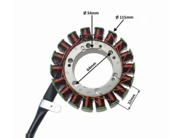 Apvija, apvijos generatoriaus tinka Harley-Davidson motociklams 30734-04K