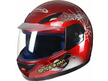 HELMET MINI TN-8636 HEAD SIZE 47-48 CM RED SPIDER WEB W/O ECE