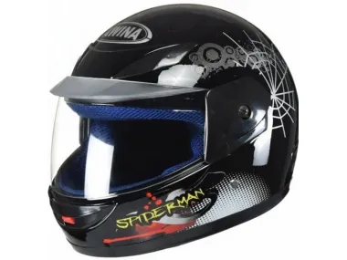 HELMET, TN-8636 KID SIZE 47-48 CM SPIDER WEB BLACK W/O ECE