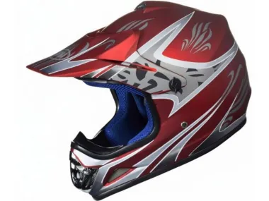 ŠALMAS VAIKIŠKAS ENDURO 47-48 CM TN8696 RAUDONAS MATINIS