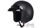HELMET AWINA OPEN FACE XXXS TN8658 BLACK LEATHER-LOOK W/O ECE