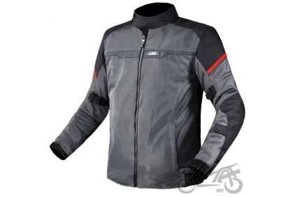 LS2 RIVA MAN JACKET BLACK DARK GREY RED 5XL