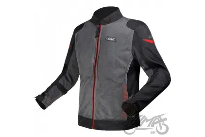 LS2 AIRY JACKET EVO MAN GREY BLACK RED M