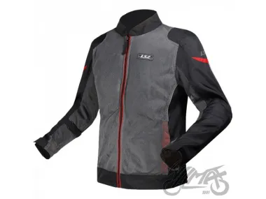LS2 AIRY STRIUKĖ EVO VYRAMS PILKA JUODA RAUDONA XL