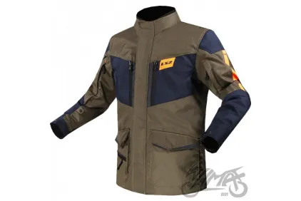 LS2 METROPOLIS EVO VYRIŠKA STRIUKĖ CHAKI MĖLYNA ORANŽINĖ 3XL
