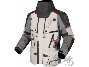 LS2 APOLLO VYRIŠKA STRIUKĖ PILKA JUODA RAUDONA 3XL