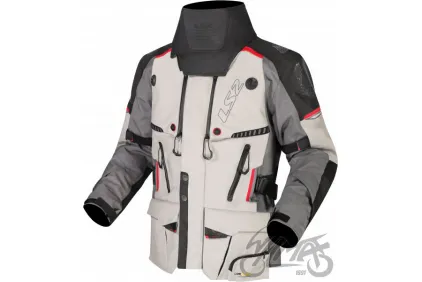 LS2 APOLLO VYRIŠKA STRIUKĖ PILKA JUODA RAUDONA 3XL