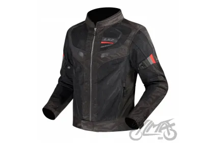 LS2 GARDA AIR VYRIŠKA STRIUKĖ JUODA RAUDONA 4XL