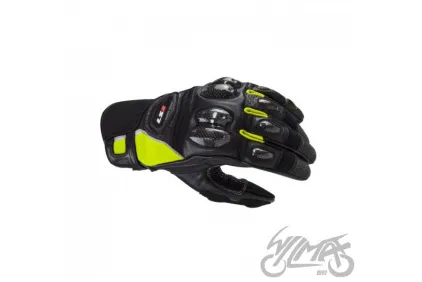 LS2 SPARK 2 MAN LEATHER GLOVES BLACK H-V M