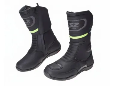 LS2 GOBY LADY BOOTS WP BLACK H-V YELLOW 40