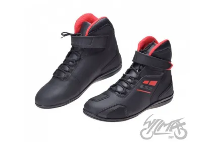 LS2 GARRA MAN BOOTS BLACK RED 43