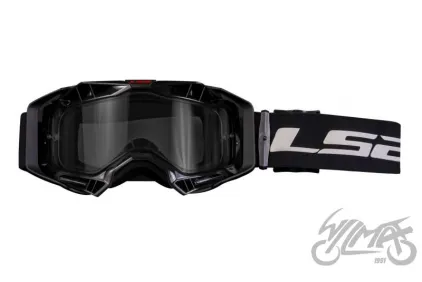 AURA GOGGLE BLACK WITH CLEAR VISOR