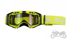 AURA GOGGLE BLACK H-V YELLOW WITH CLEAR VISOR PINLOCK EXTRA