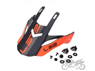 SNAPELIS ŠALMO, MX436 EVO ADVENTURER JUODAS ORANŽINIS
