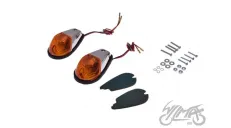 LAMP, TURN SIGNAL ON-FAIRING HONDA CHROME PAIR