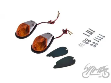LAMP, TURN SIGNAL ON-FAIRING HONDA CHROME PAIR