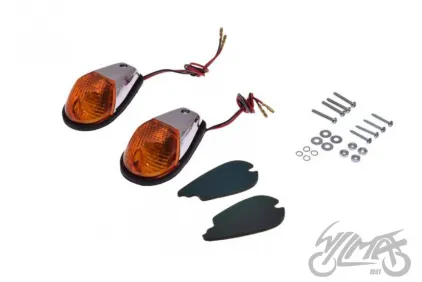 LAMP, TURN SIGNAL ON-FAIRING HONDA CHROME PAIR
