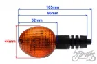 LAMP, TURN SIGNAL WR250 450 DT125 XT660X R RH