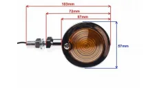 LAMP, TURN SIGNAL compatible with Harley-Davidson motorcycles, CENTR. MOUNT