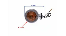 LAMP, TURN SIGNAL compatible with Harley-Davidson motorcycles, SHORT MOUNT