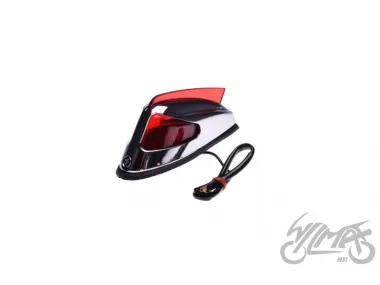 LAMP, FENDER, RED, CHROME